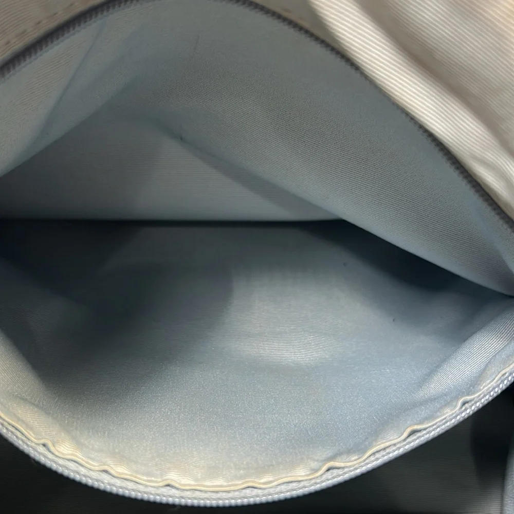 Coach boston leather travel bag with a tag